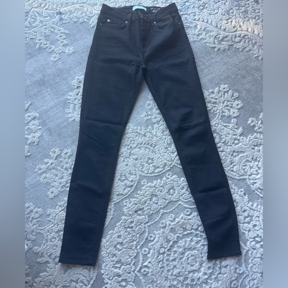7 For All Mankind Black Skinny Jeans